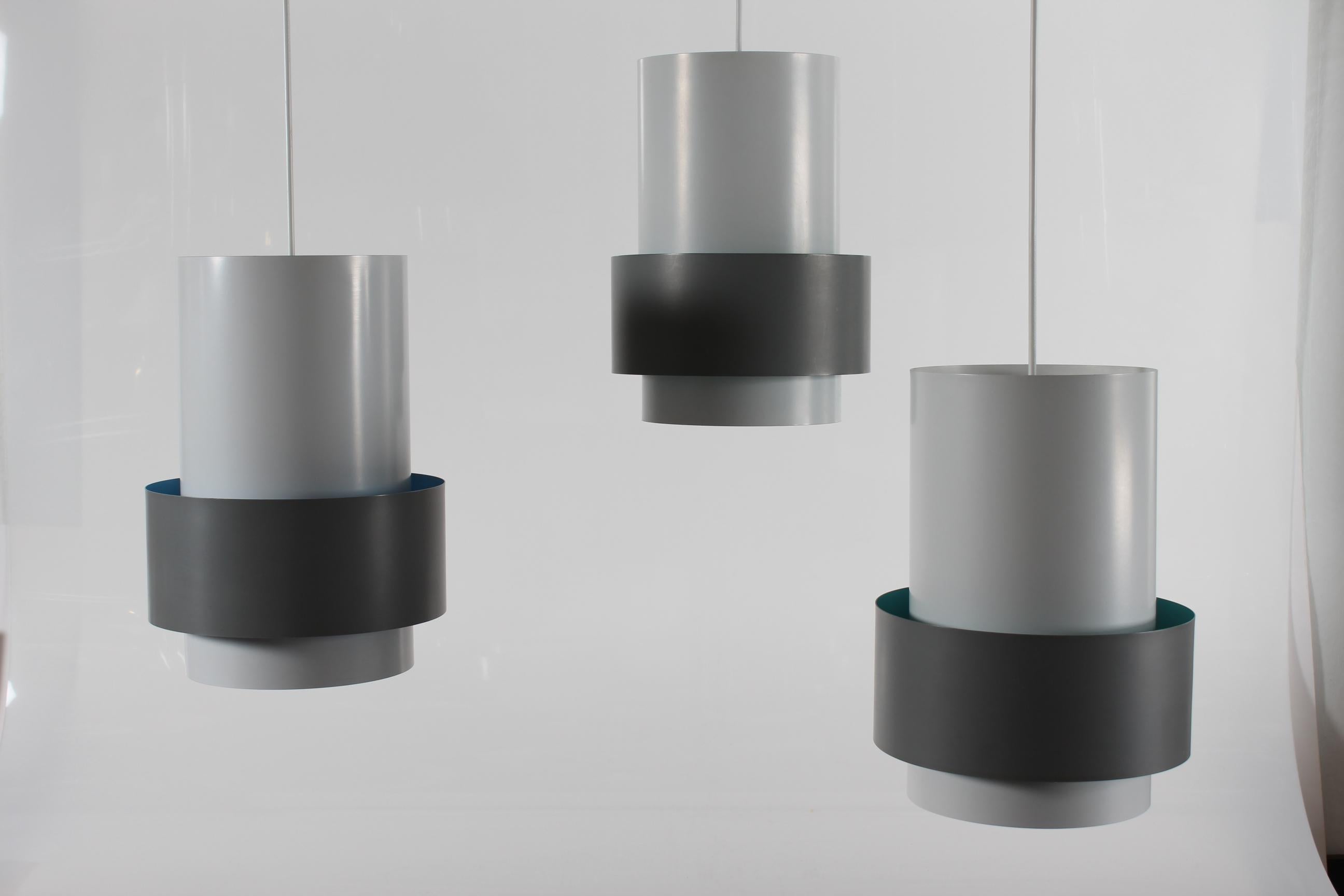Mid-Century moderno Set di 3 ciondoli centrali vintage Jo Hammerborg di Fog & Mørup, lanciati nel 1967 in vendita