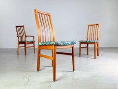 Set of 3 Kai Kristiansen Midcentury chairs Schou Andersen Møbelfabrik Teak