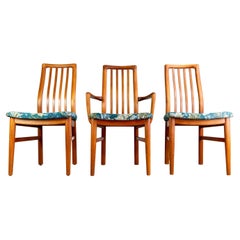 Vintage Set of 3 Kai Kristiansen Midcentury chairs Schou Andersen Møbelfabrik Teak