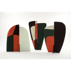 Set of 3, Kazimir Screens, Abstract Coating in Jersey by Colé Italia
