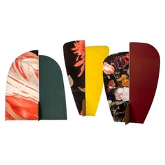 Set of 3, Kazimir Screens, Floral Coating in Jersey by Colé Italia