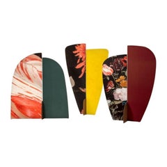 Set of 3, Kazimir Screens, Floral Coating in Silk by Colé Italia