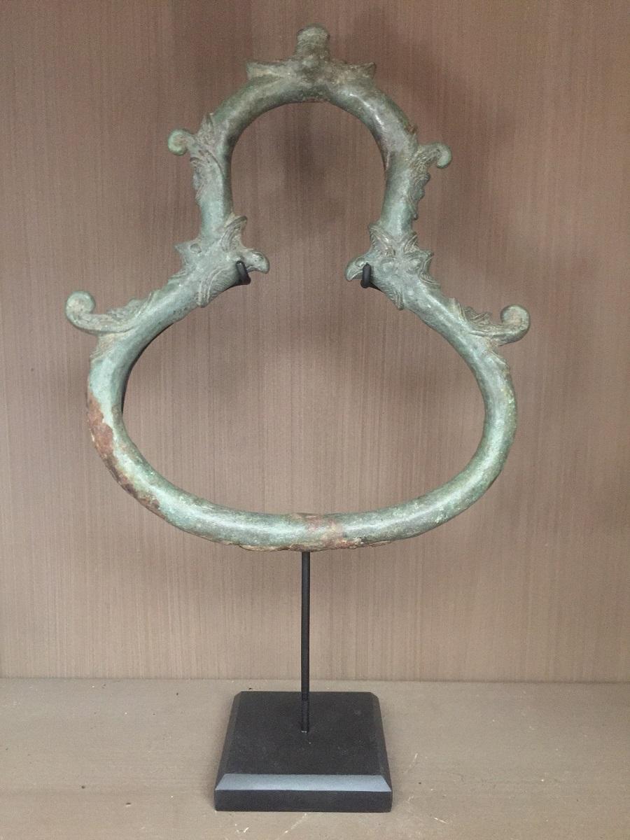 Set of 3 Khmer Bronze Palanquin 3