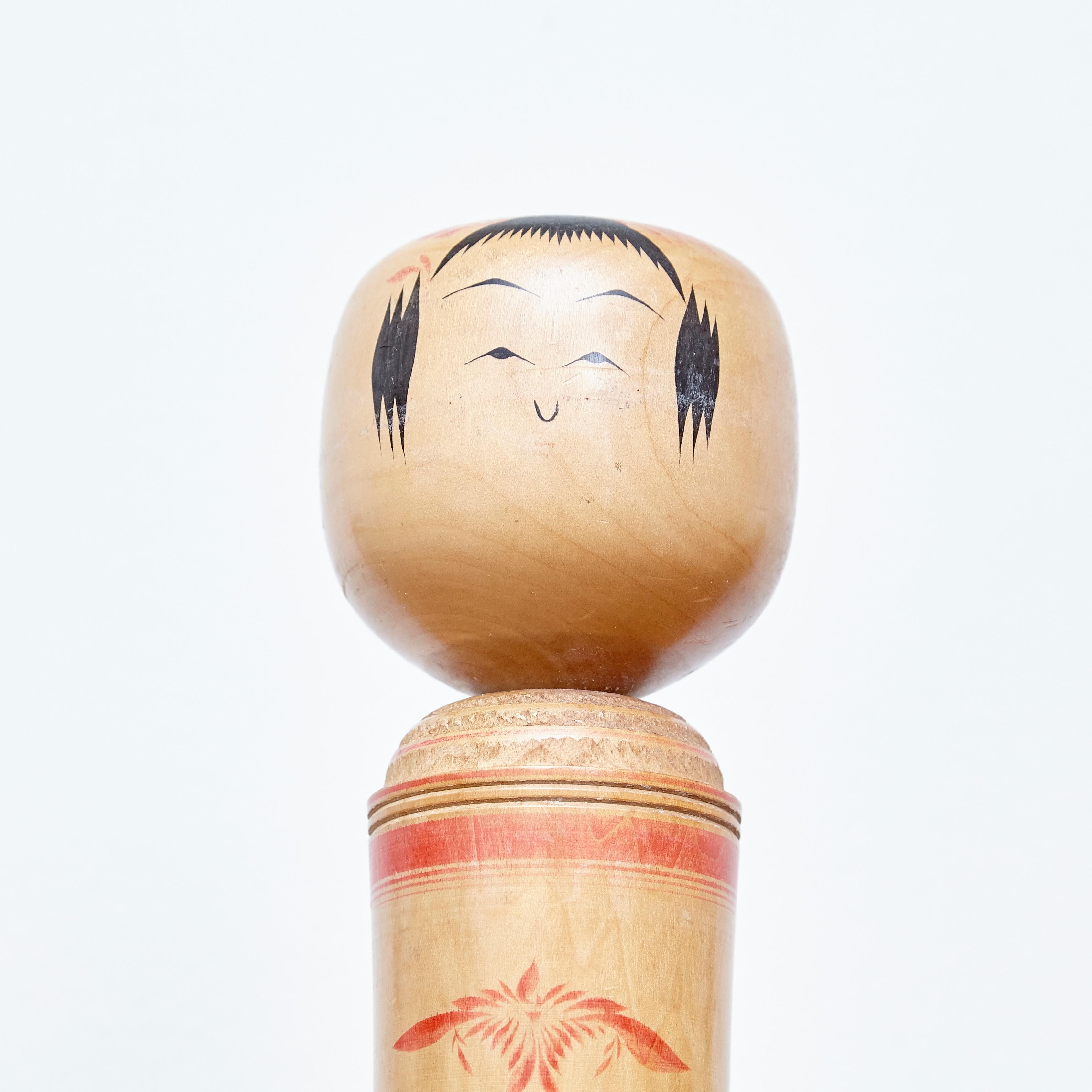 Set of 3 Kokeshi Japanese Wood Hand Painted Doll 2