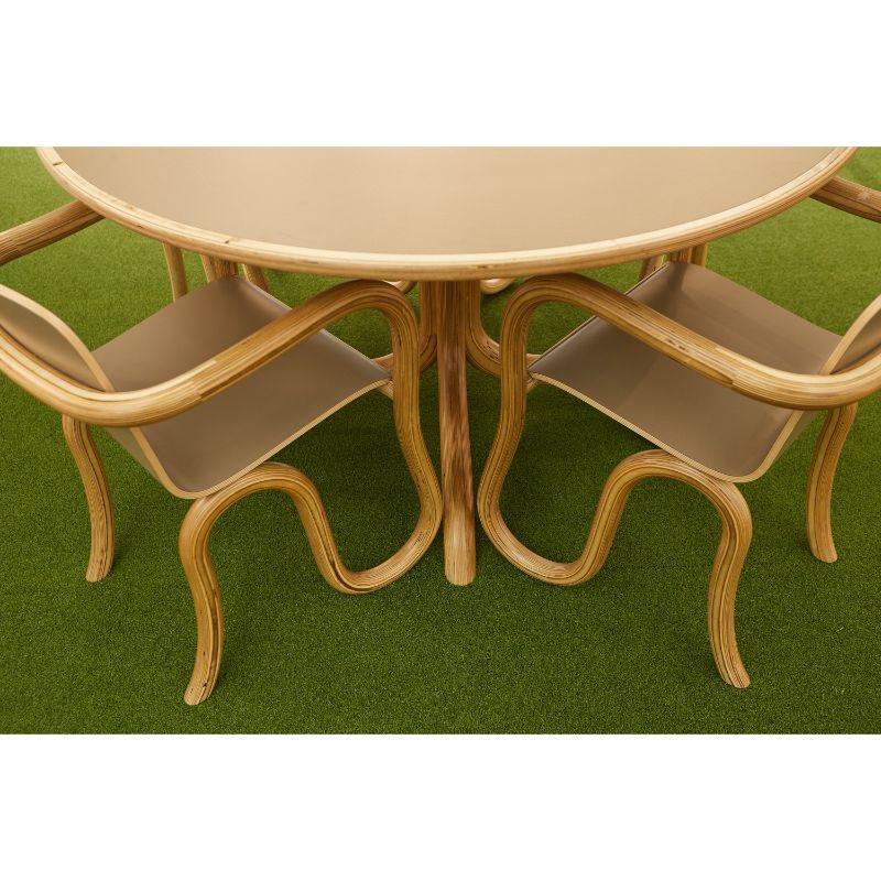 Bouleau Ensemble de 3 chaises de salle à manger Kolho originales en terre et naturelle par Made by Choice en vente