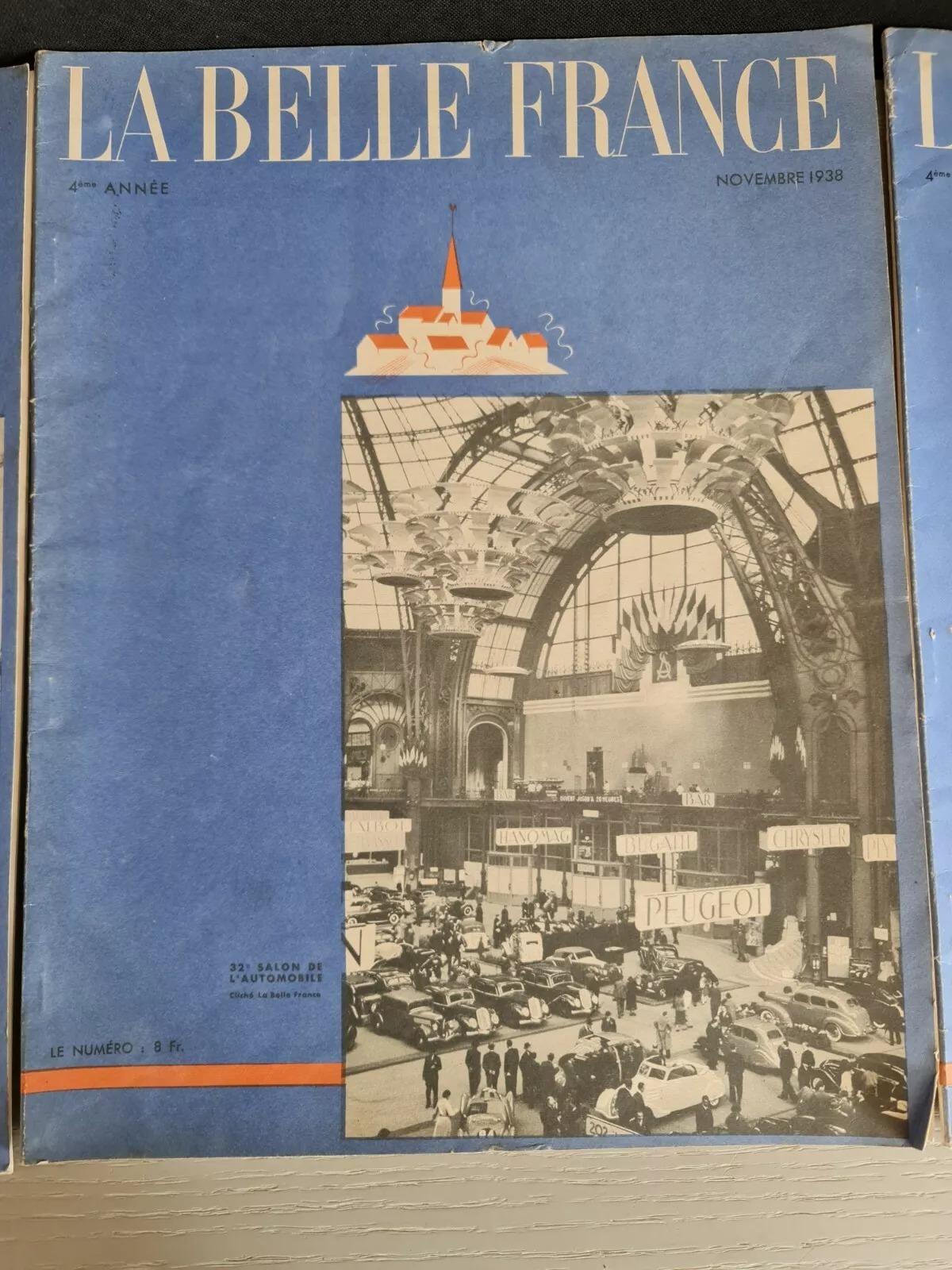Set of 3 La Belle France Magazines – October, November, December 1938 - 3Y03 For Sale 4