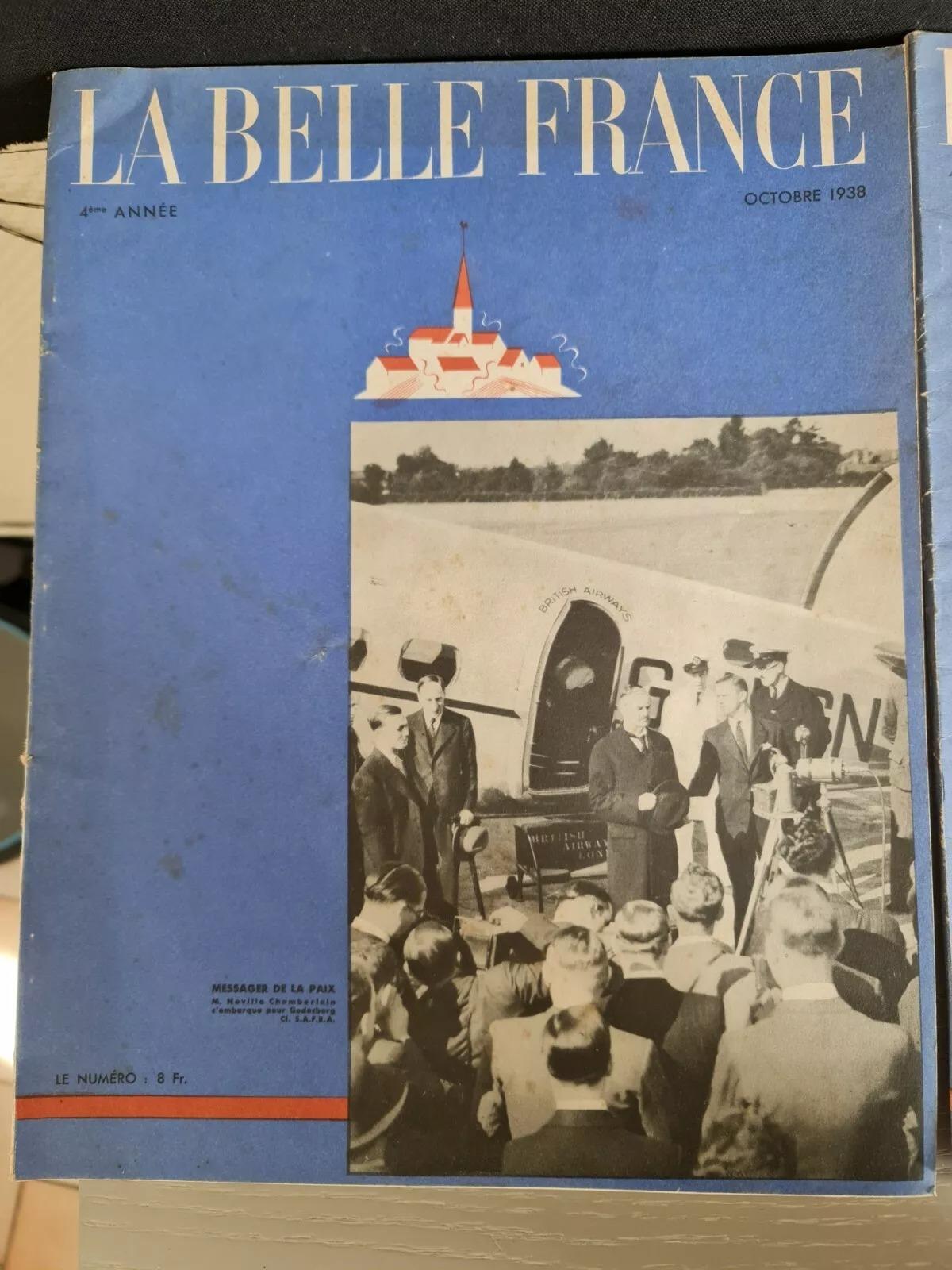 Set of 3 La Belle France Magazines – October, November, December 1938 - 3Y03 For Sale 5