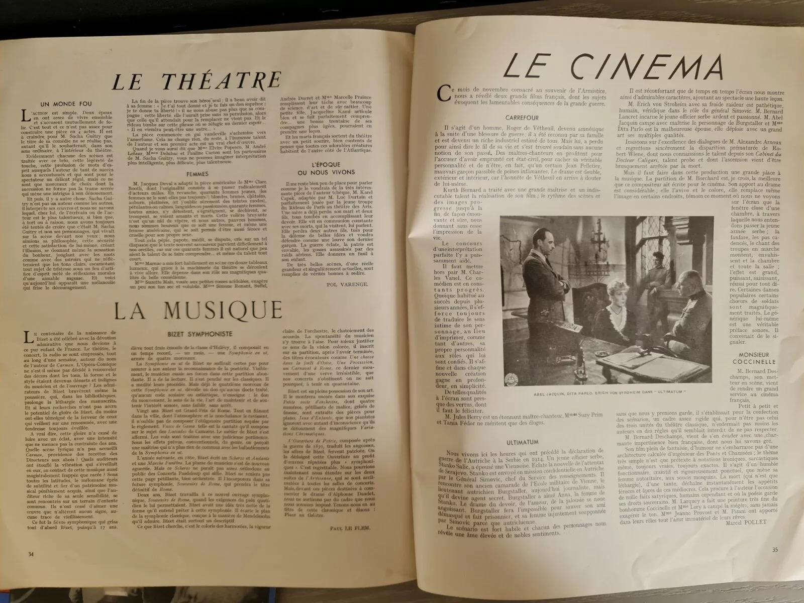 Set of 3 La Belle France Magazines – October, November, December 1938 - 3Y03 In Good Condition For Sale In Bordeaux, FR