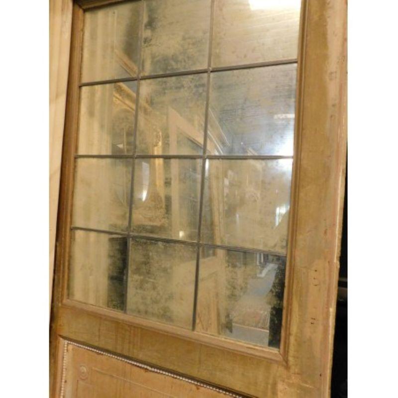 Juego de 3 puertas interiores de cristal lacadas y pintadas, una con espejos, Italia en Bueno estado para la venta en Cuneo, Italy (CN)