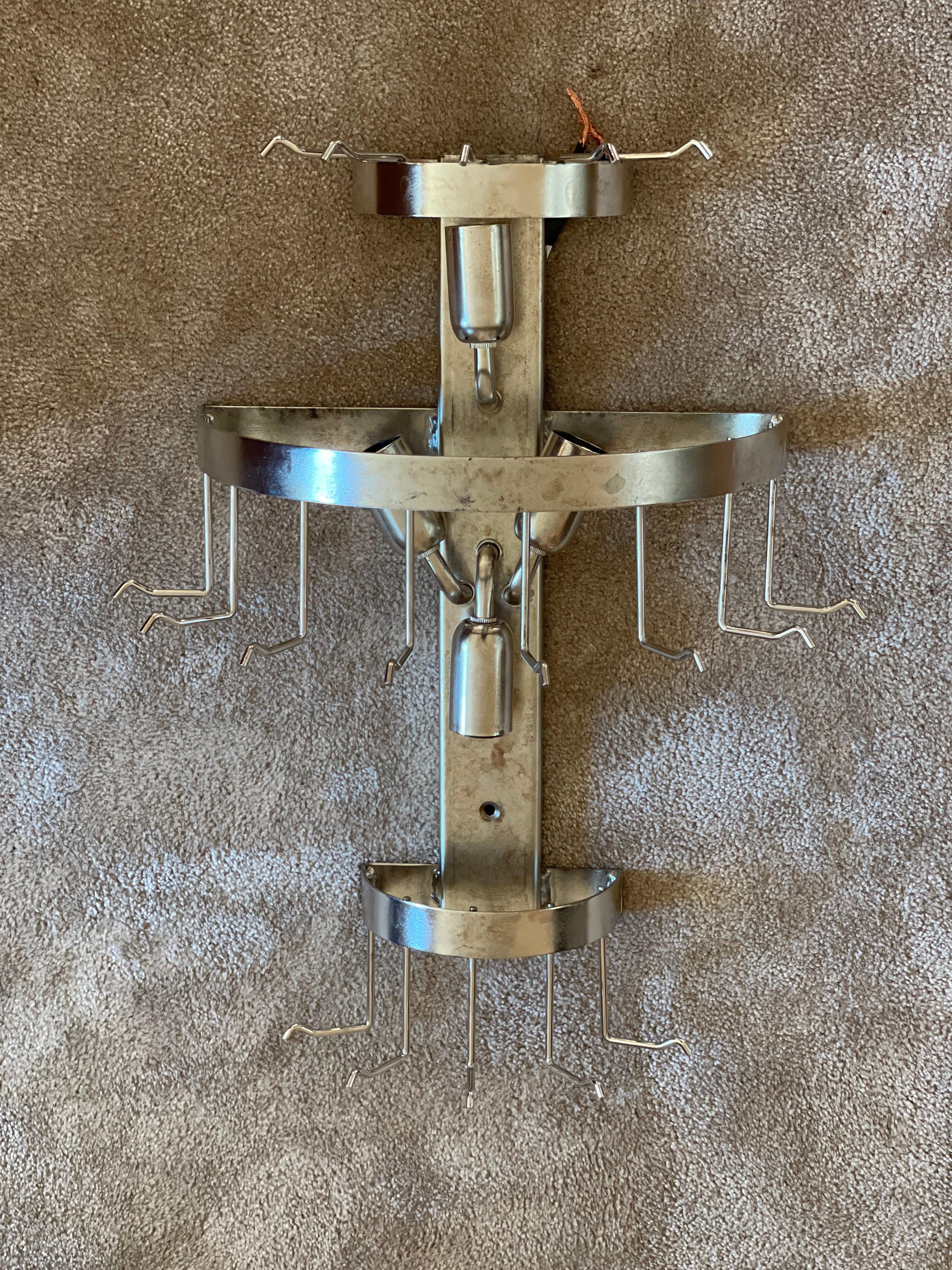 Verre Ensemble de 3 grandes appliques murales éclectiques de Murano à motif de marbre blanc tourbillonnant en vente