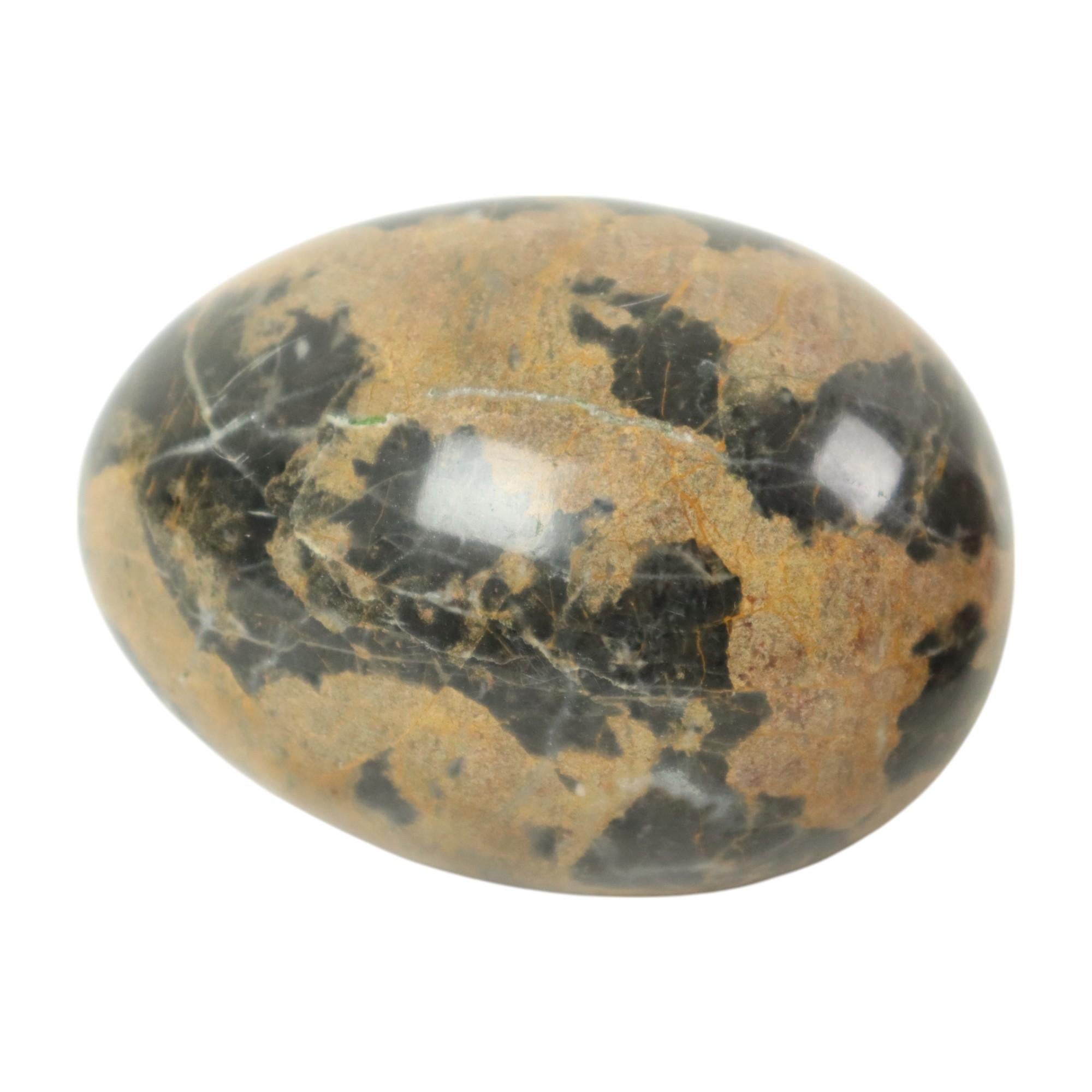 Set of 3 Large Eggs Solid Marble Natural Stone Decorative For Sale 1