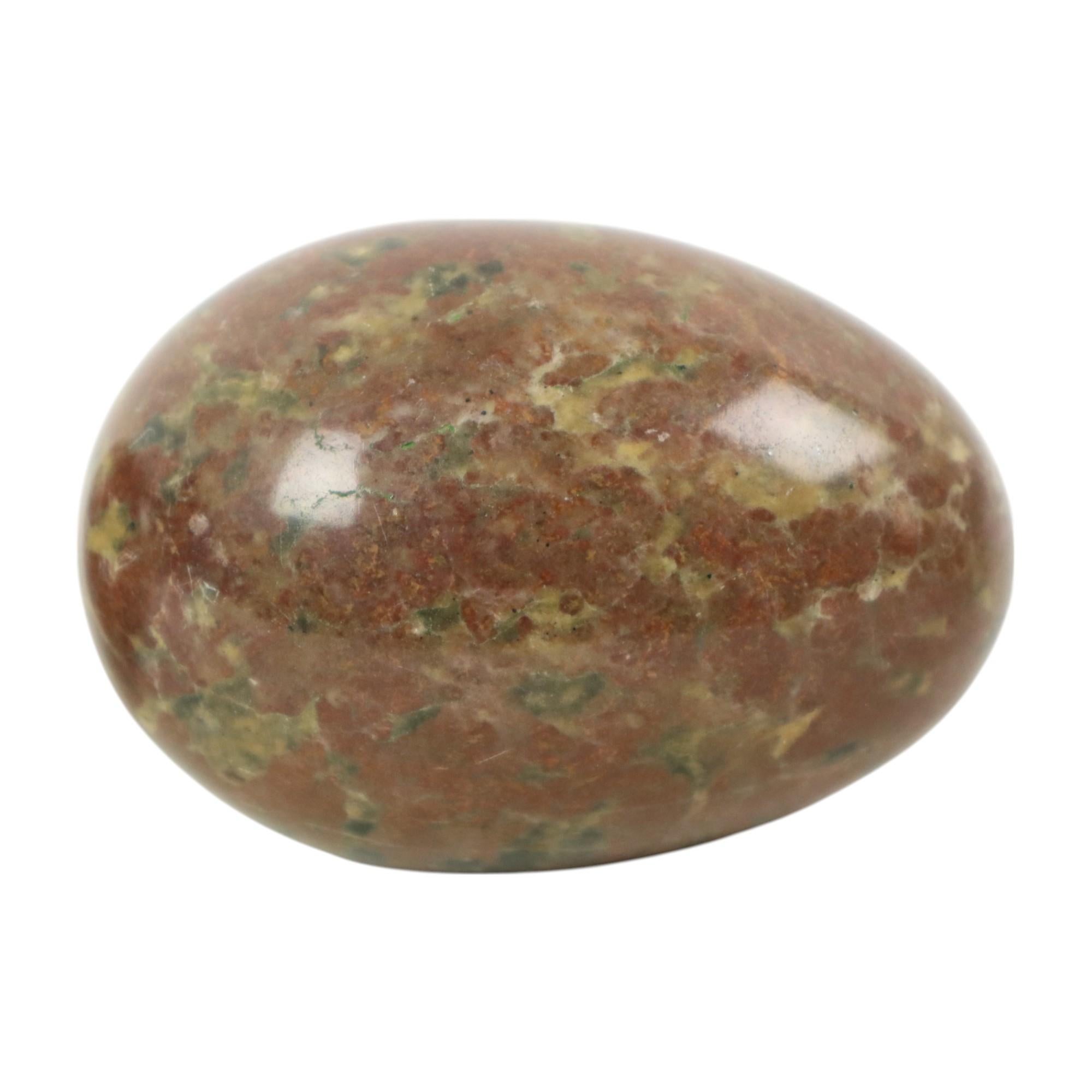 Set of 3 Large Eggs Solid Marble Natural Stone Decorative For Sale 2