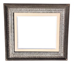 Set of 3 Large Wooden Frames with Silver, Gold and Natural Wood Colors