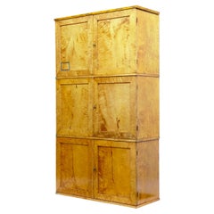 Set of 3 Late 19th Century Birch Cupboards
