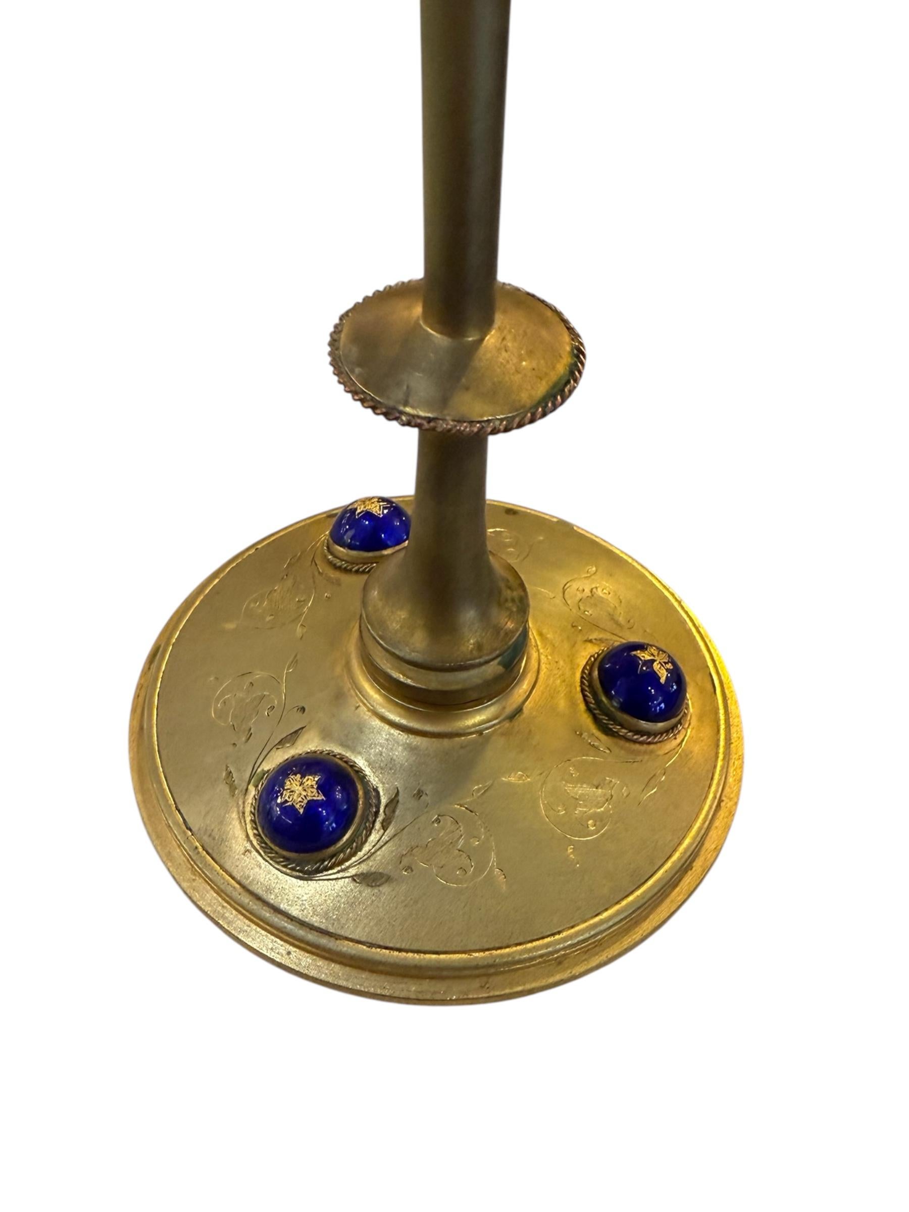 Ensemble de 3 boîtes à bijoux et chandeliers en bronze doré de la fin du 19e siècle français en vente 1