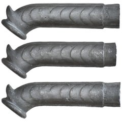 Set of 3 Lead Spout Antique Fountain