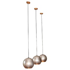 Lot de 3 lampes en métal