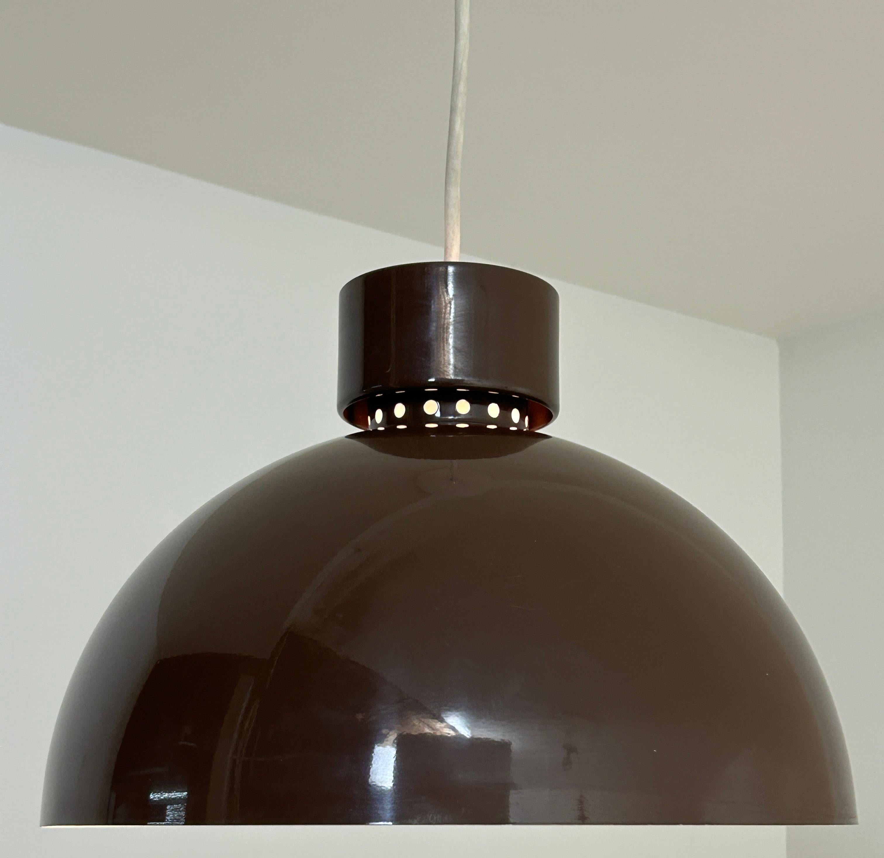 XX secolo Set di 3 lampade a cupola a sospensione Lightolier in vendita