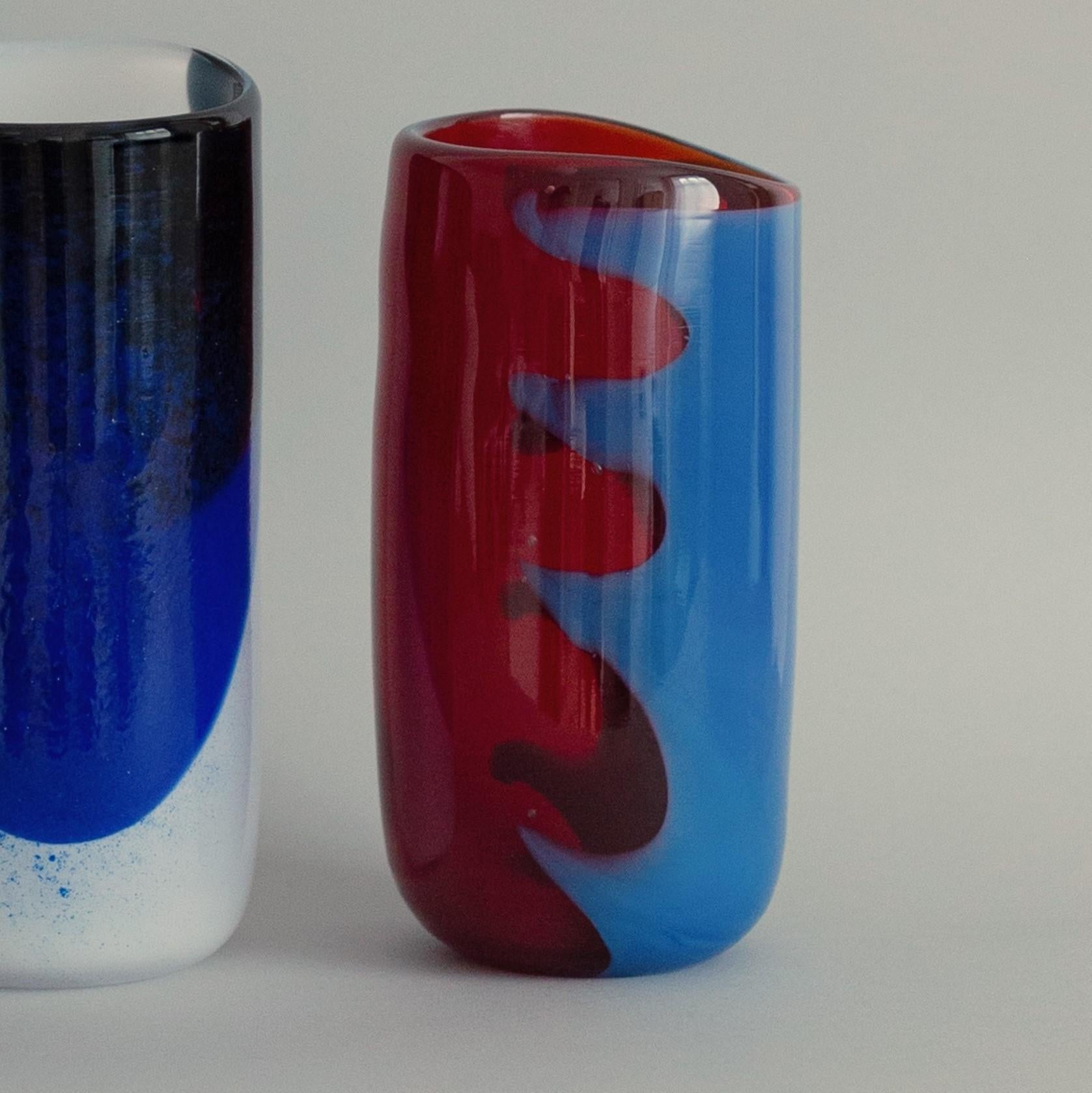 Danish Set of 3 Lightscapes Vases by Derya Arpac For Sale