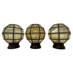 Set of 3 Limburg Glashutte Germany Ceiling Lamps , 1960s