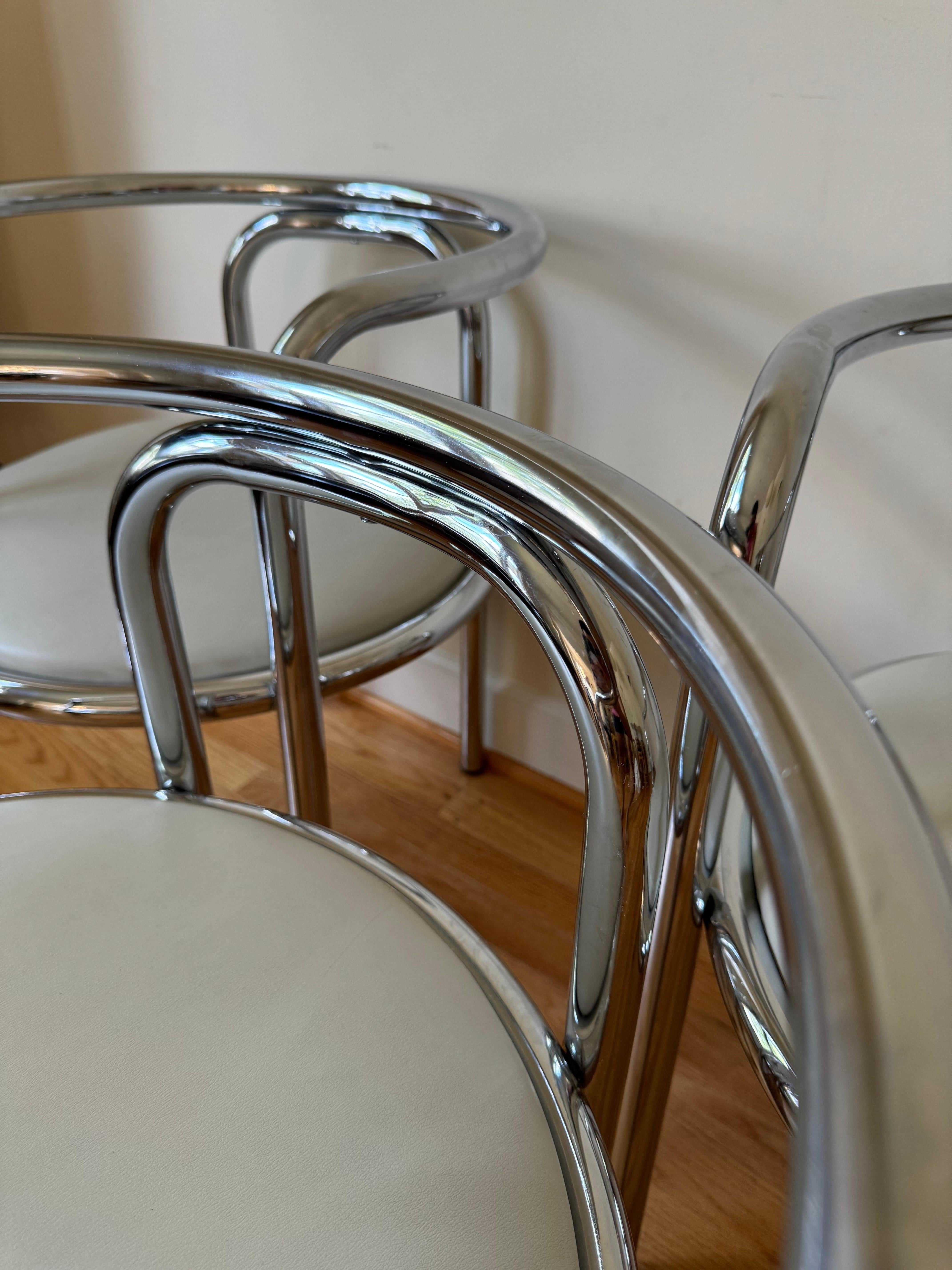 Set of 3 Locus Solus chairs by Gae Aulenti 11