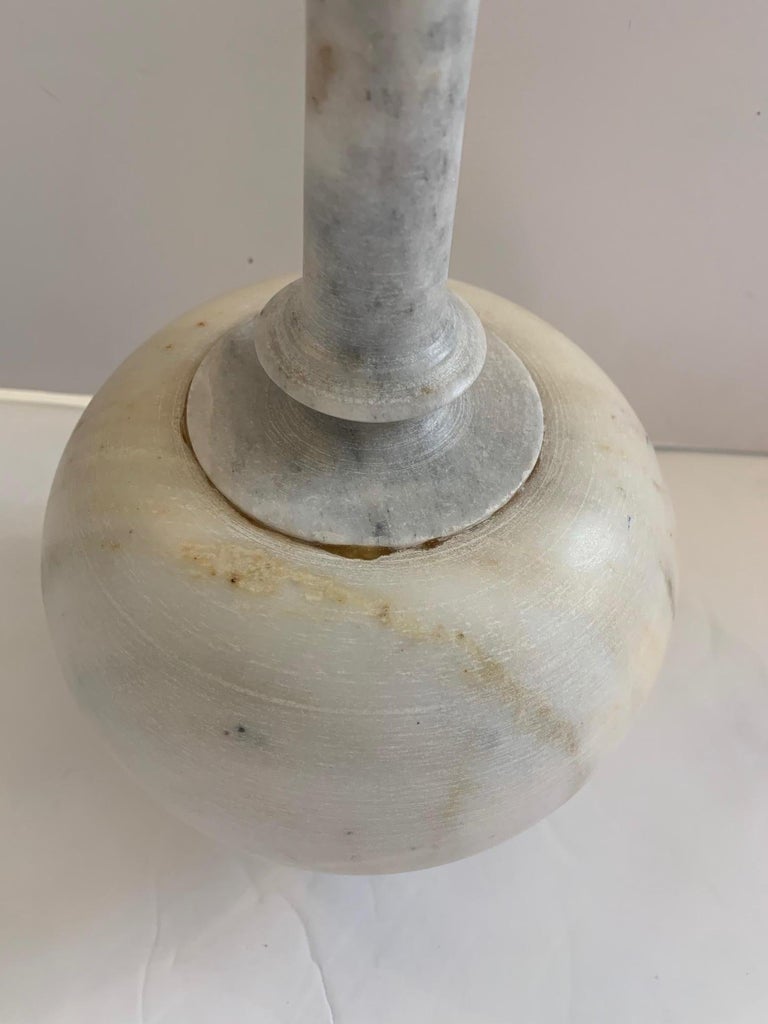 Set of 3 Lovely Vintage Alabaster Vases For Sale at 1stDibs