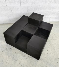 Set of 3 low tables/pouf “Gli Scacchi” by Mario Bellini per B&B Italia 70’s