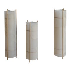 Set Of 3 Luminion Tubular Table Lamps by Mylene Niedzialkowski