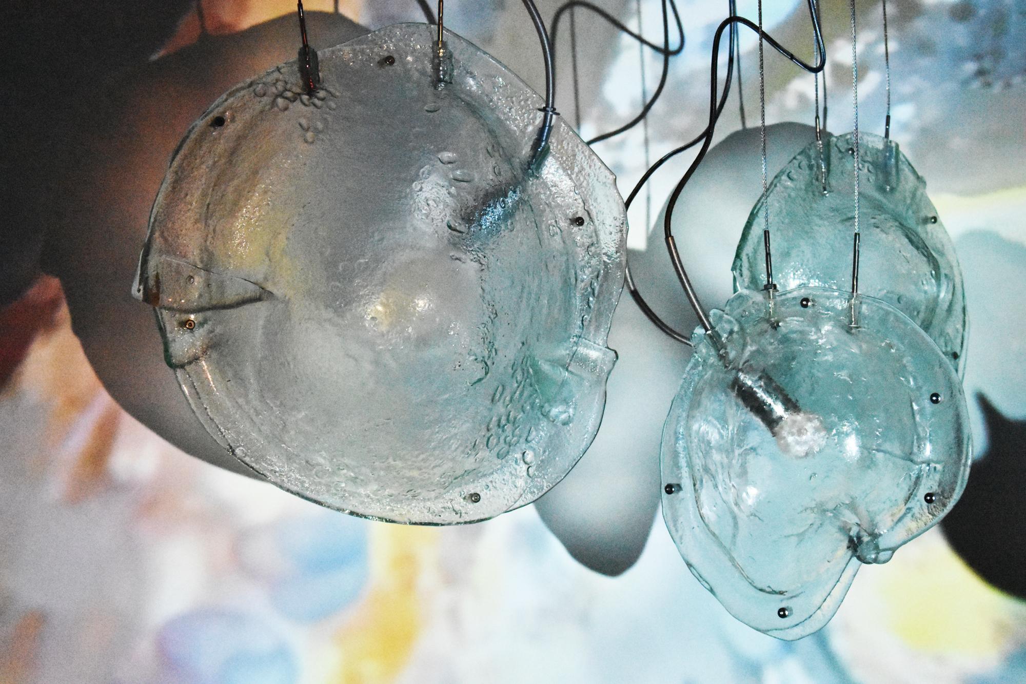 Lot de 3 lampes à suspension Madreperla Familia par A Moreno en vente 7
