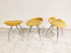 Set of 3 Magis Lyra Stools by Design Group Italia, 1990s