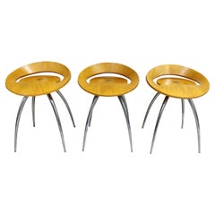 Set of 3 Magis Lyra Stools by Design Group Italia, 1990s