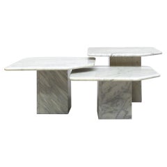Set of 3 Marble Nesting Tables
