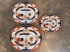 Set of 3 Mason’s Ironstone Platters, Circa 19th Century