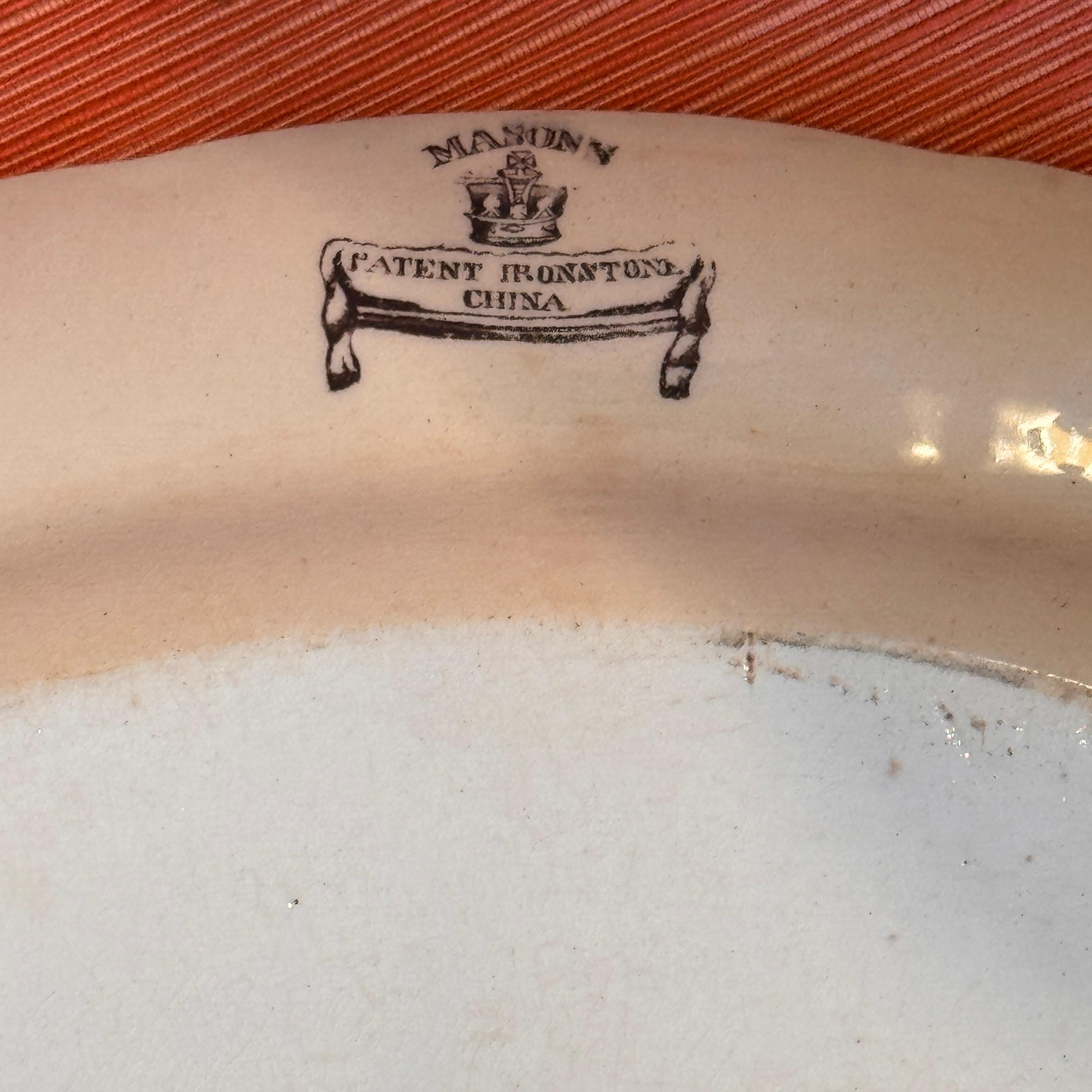 Set di 3 piatti Mason's Ironstone, circa 19° secolo in vendita 3