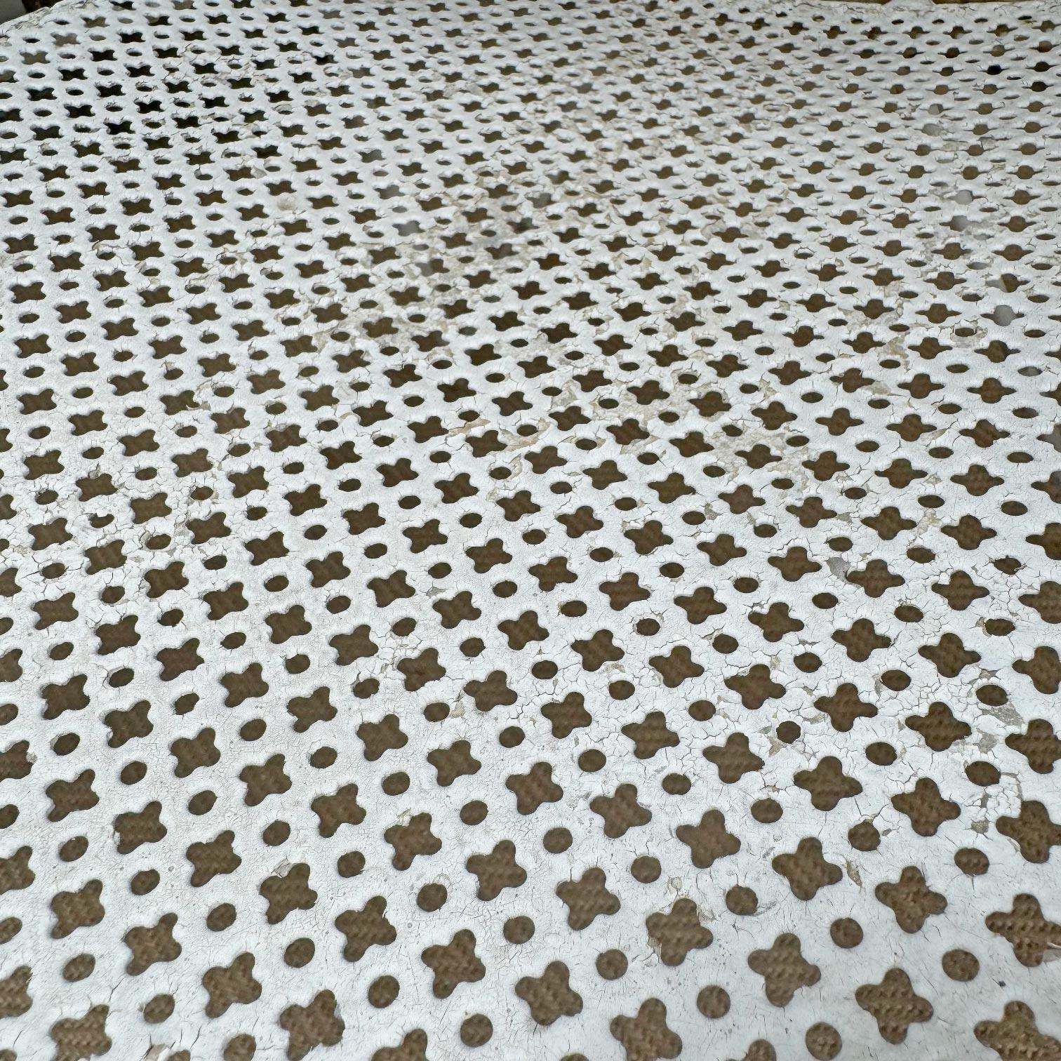 Machine-Made Set of 3 Mathieu Matégot Perforated Sheet and Tubular Metal Chairs For Sale
