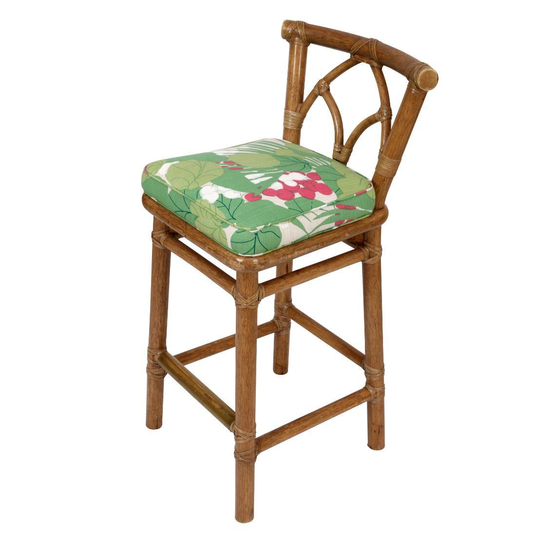 Bohemian Set of 3 McGuire Organic Modern Bar Stools