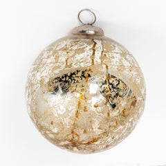 Set of 3 Mercury Glass Decorative Balls