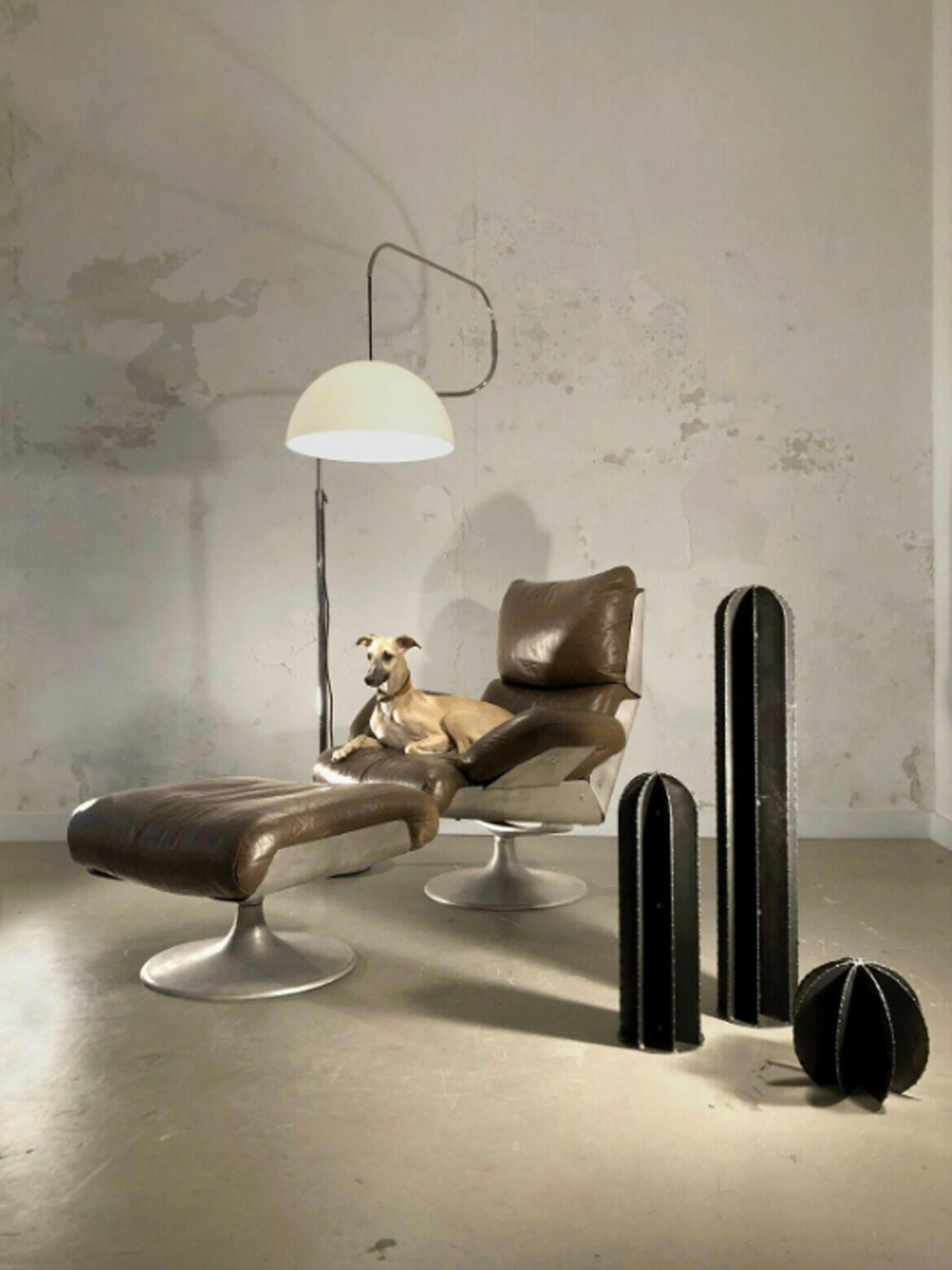 Set of 3 Metal CACTUS Contemporary BRUTALIST SCULPTURES by ESOJ France 2020 For Sale 1