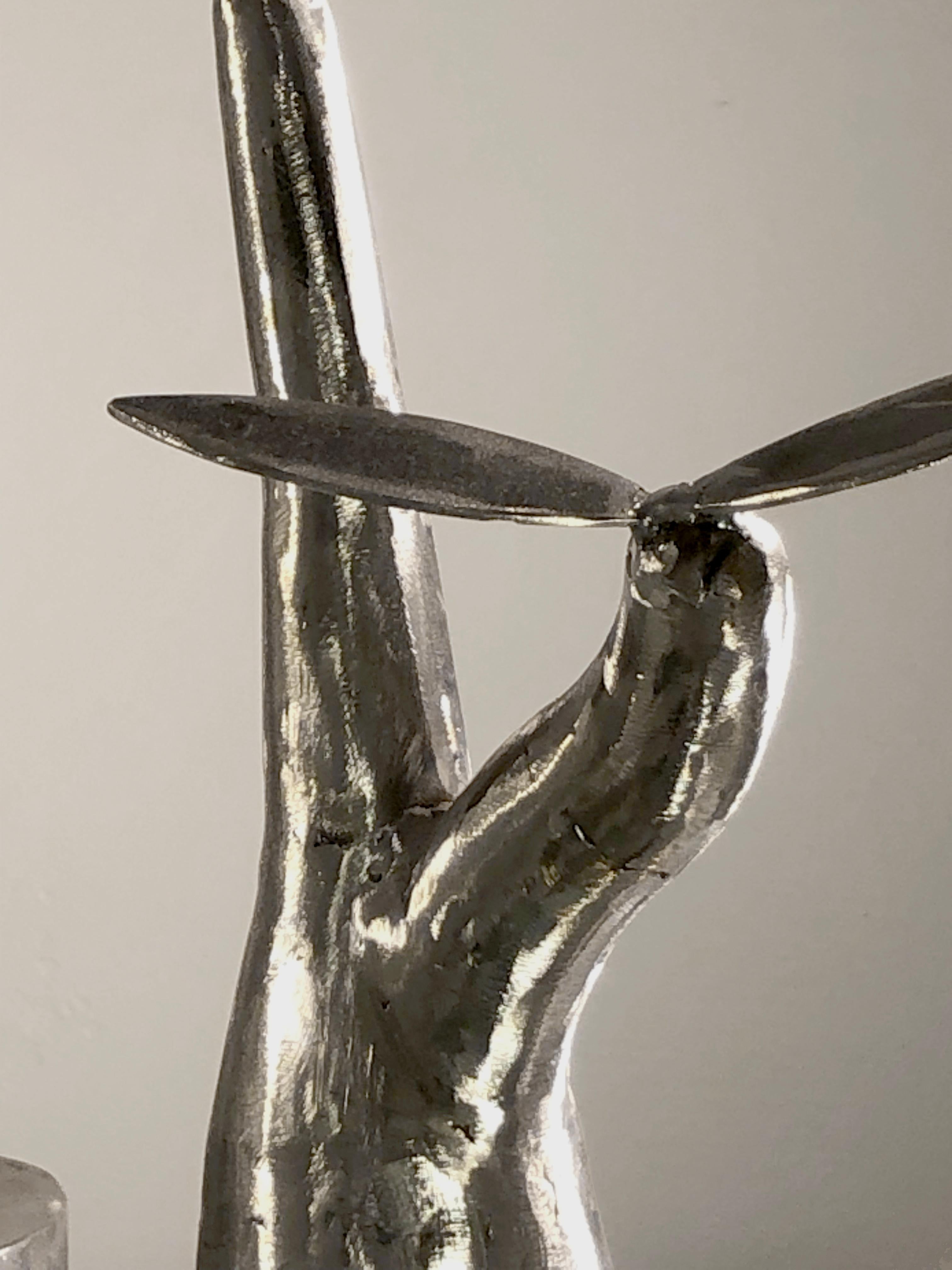Satz von 3 Metall PLANTS Contemporary BRUTALIST SCULPTURES von ESOJ Frankreich 2020 im Angebot 5