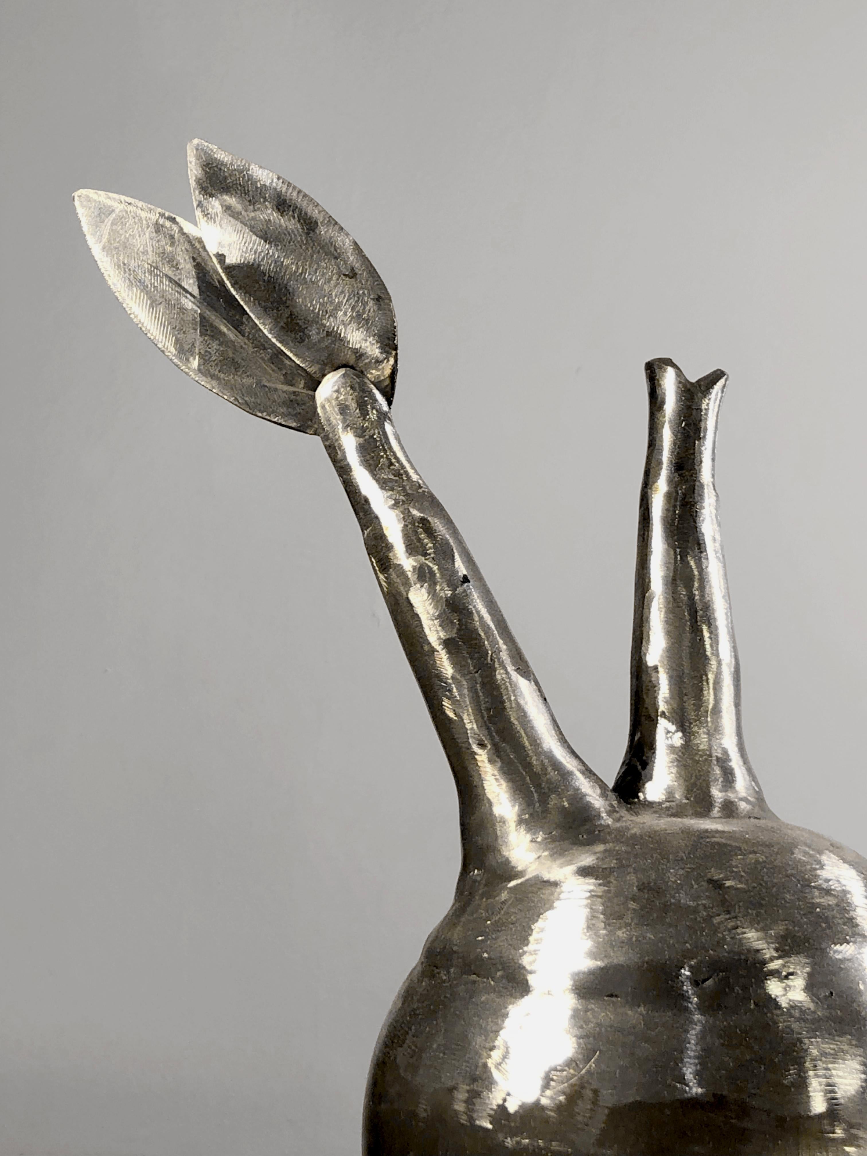 Satz von 3 Metall PLANTS Contemporary BRUTALIST SCULPTURES von ESOJ Frankreich 2020 im Zustand „Gut“ im Angebot in PARIS, FR