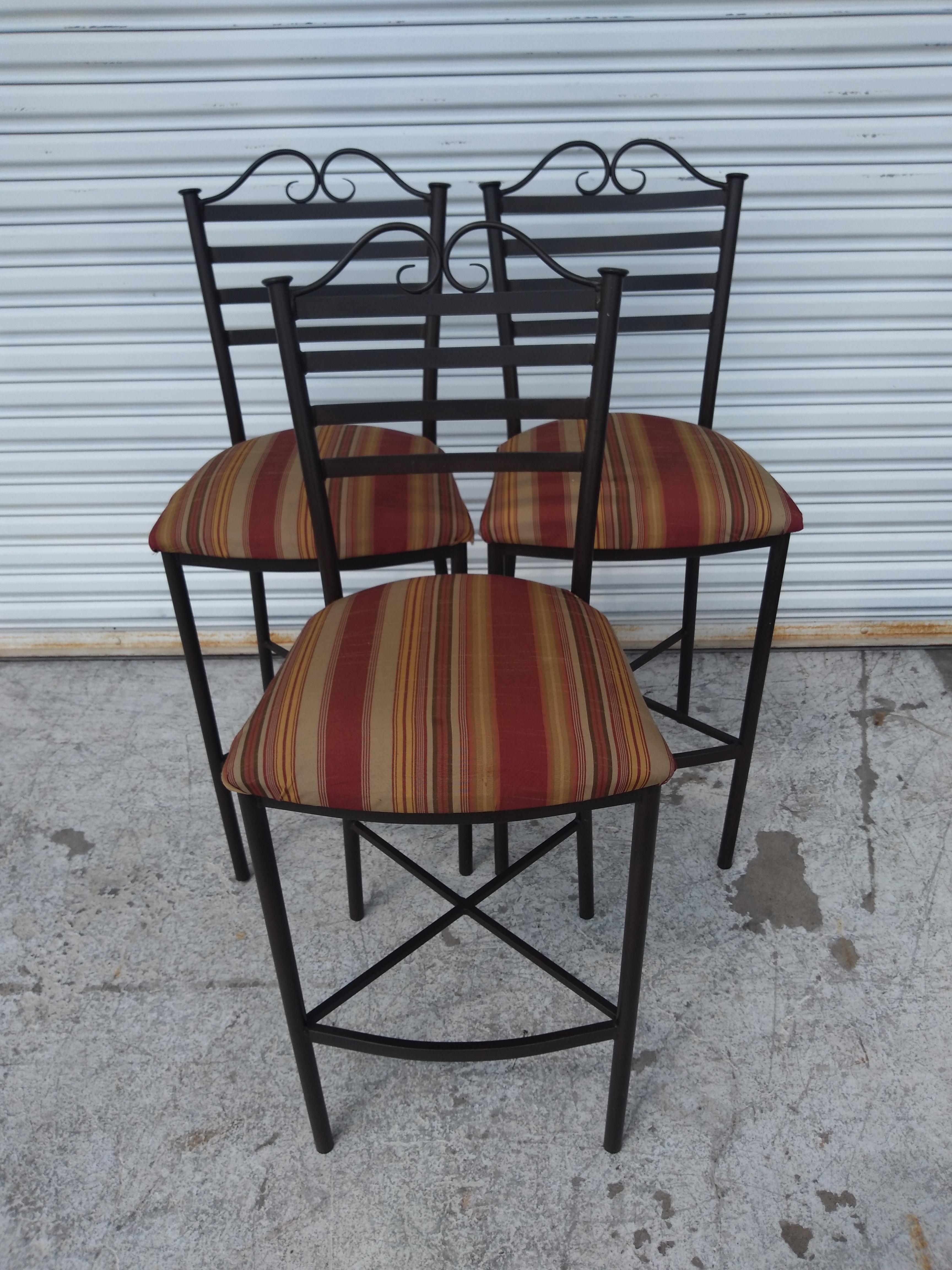 Métal Ensemble de 3 tabourets de bar Tempo Industries en vente