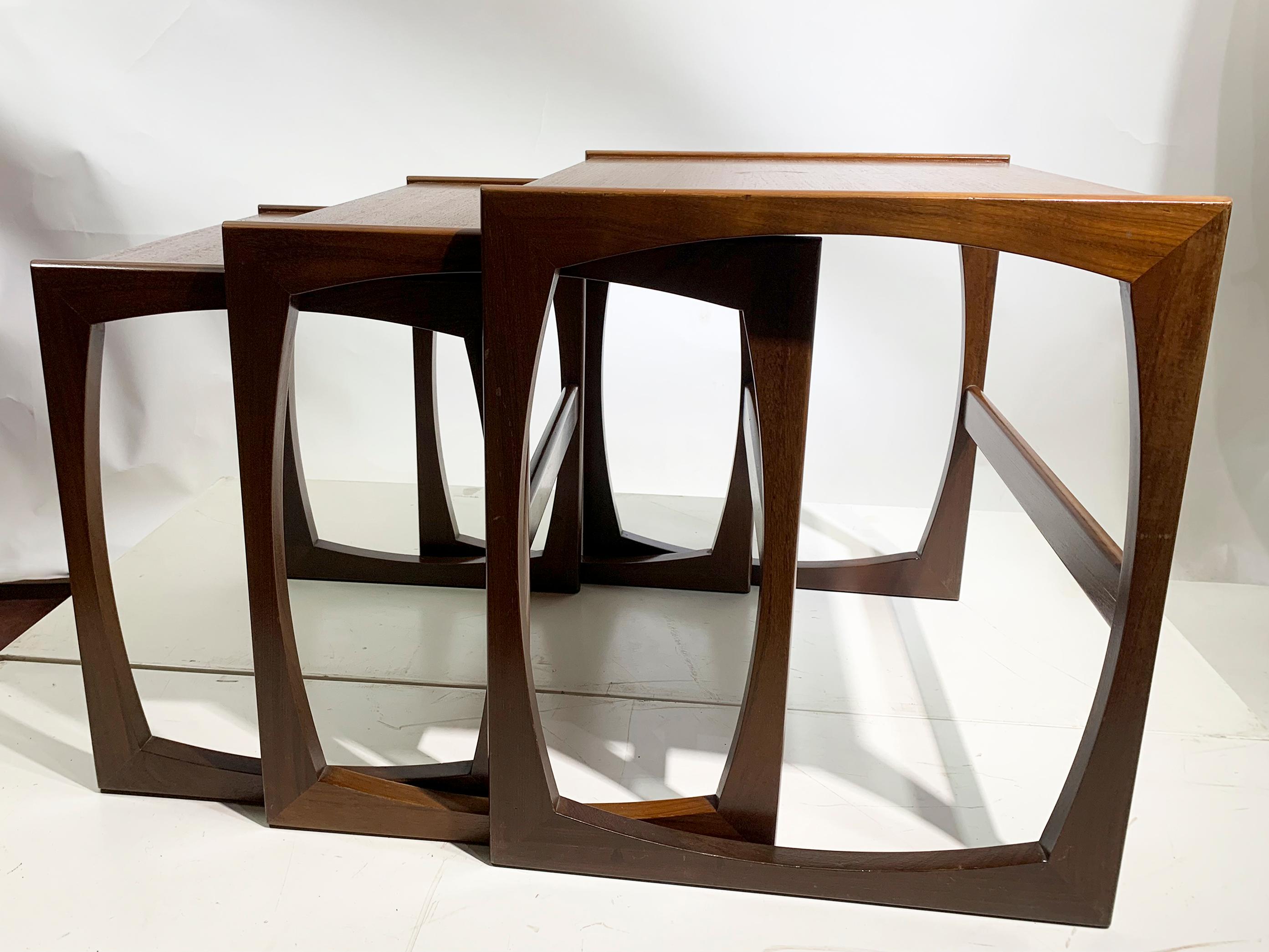 Set of 3 Mid 20th Century Nesting Tables by G Plan For Sale 9