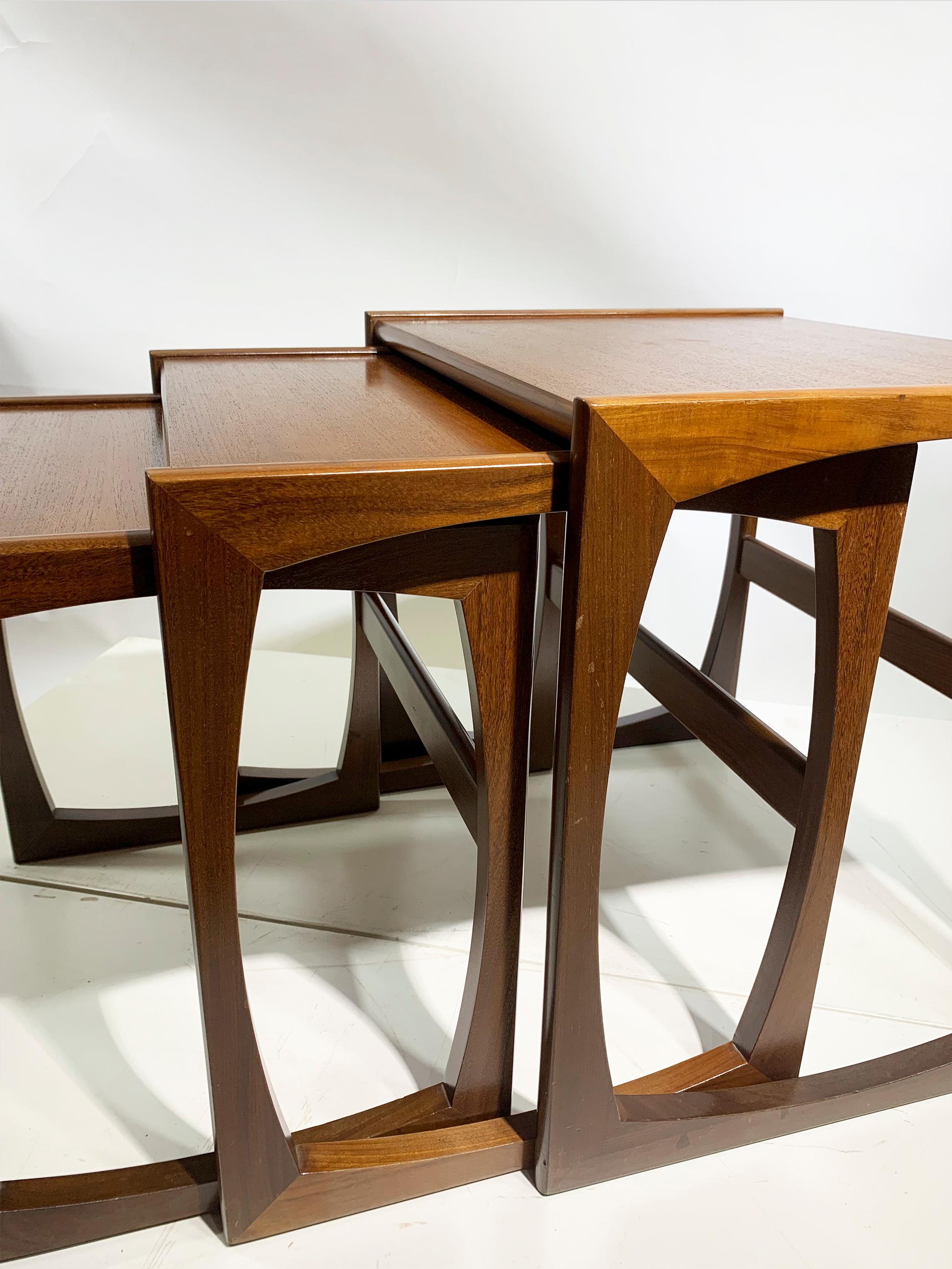 Set of 3 Mid 20th Century Nesting Tables by G Plan For Sale 11