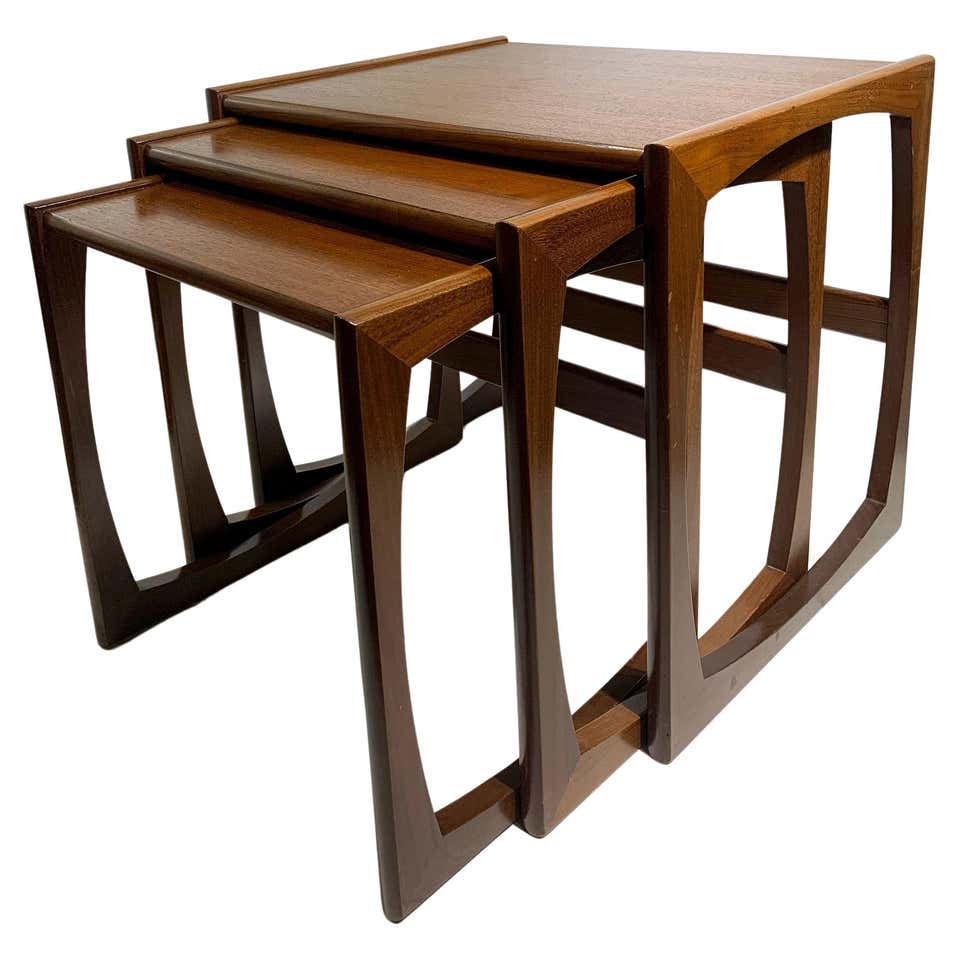 Nesting Table Design Mid-Century Modern Design Nesting Tables by G-Plan 1960 Teak Stacking ...