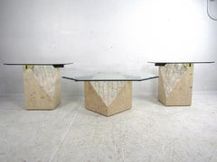 Set of 3 Midcentury Artedi Style Tables