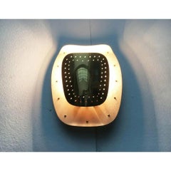 Set di 3 lampade da parete in ottone del Mid-Century, anni '50