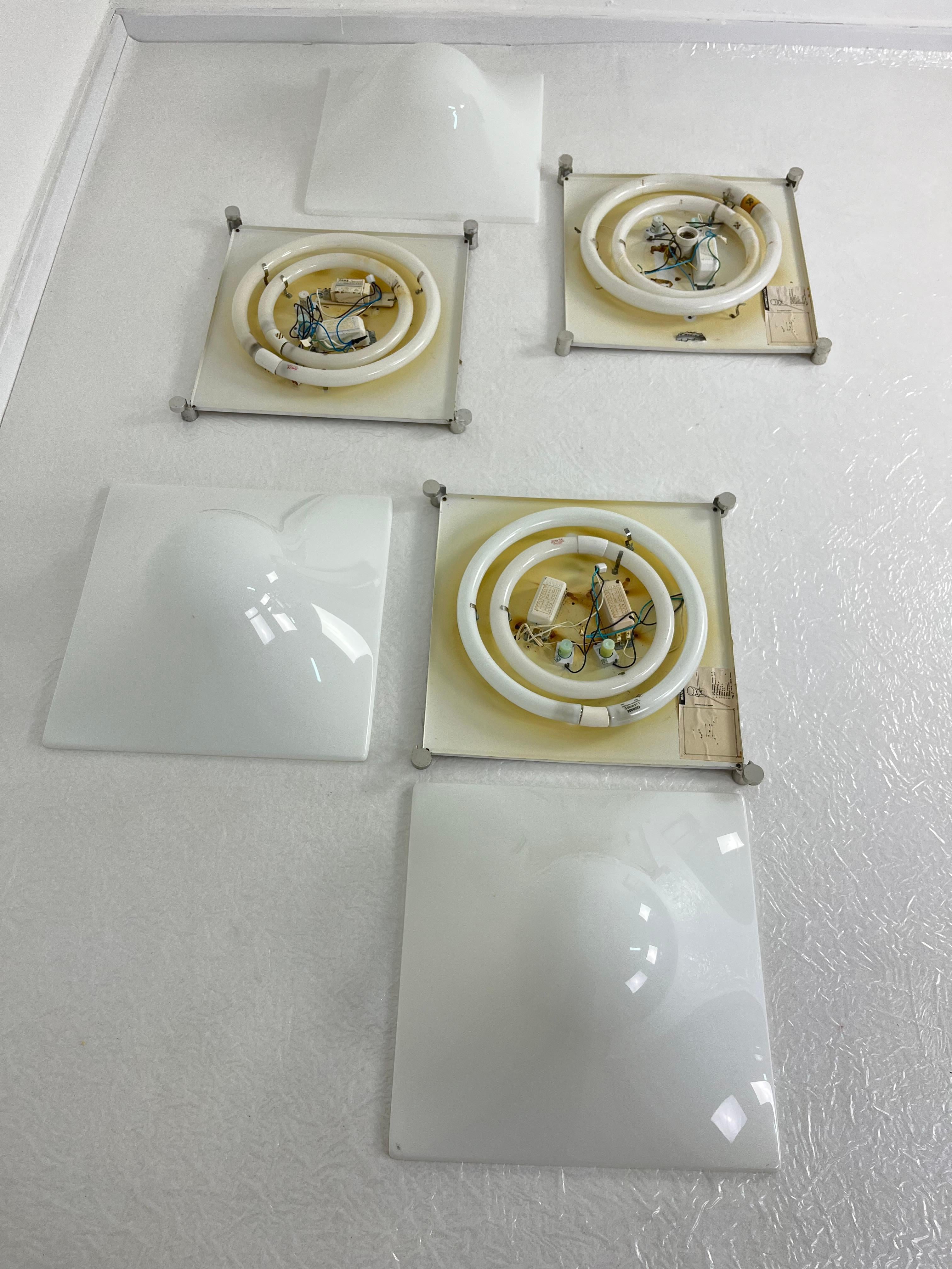 Set of 3 Mid-Century 50 cm Ceiling Lights model 