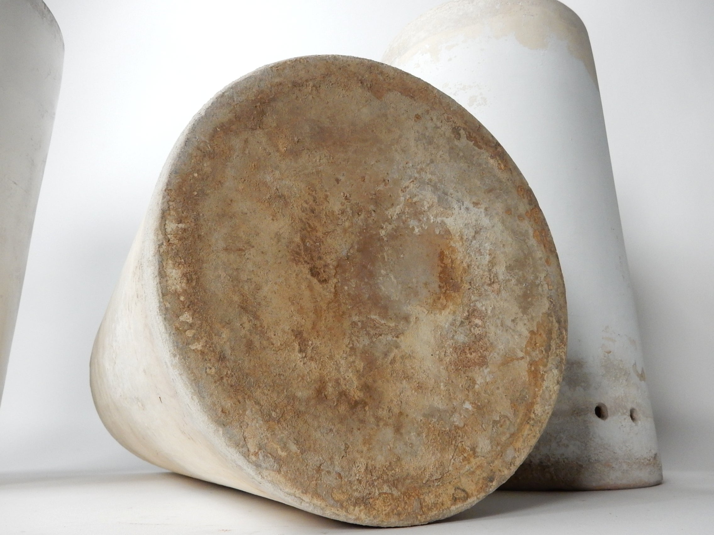 20th Century Mid-Century Ceramic Bisque Planter, circa 1950's in the style of Willy Guhl For Sale