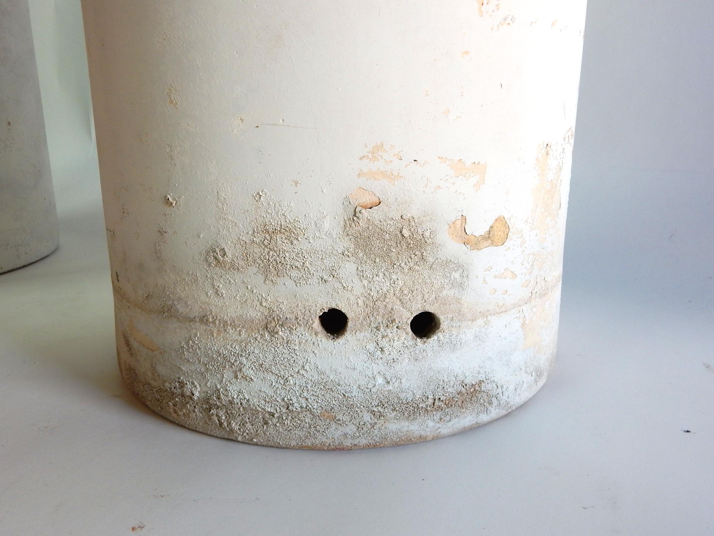 Mid-Century Ceramic Bisque Planter, circa 1950's in the style of Willy Guhl For Sale 1