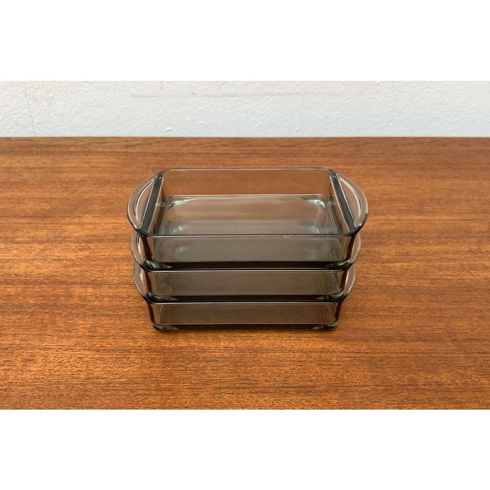 Set of 3 Mid-Century Danish Cabaret Glass Trays from Holmegaard, 1960s For Sale 5